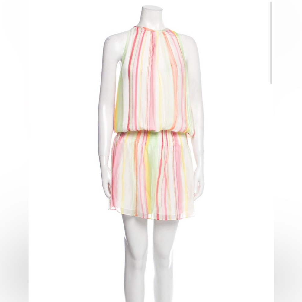 Ramy Brook Multicolor Striped Halter Dress